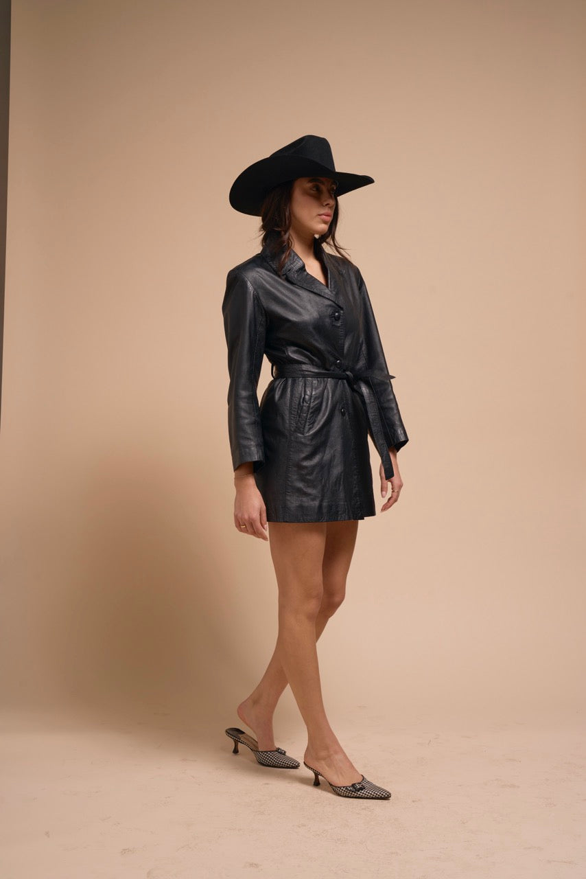 City Mini Leather Trench